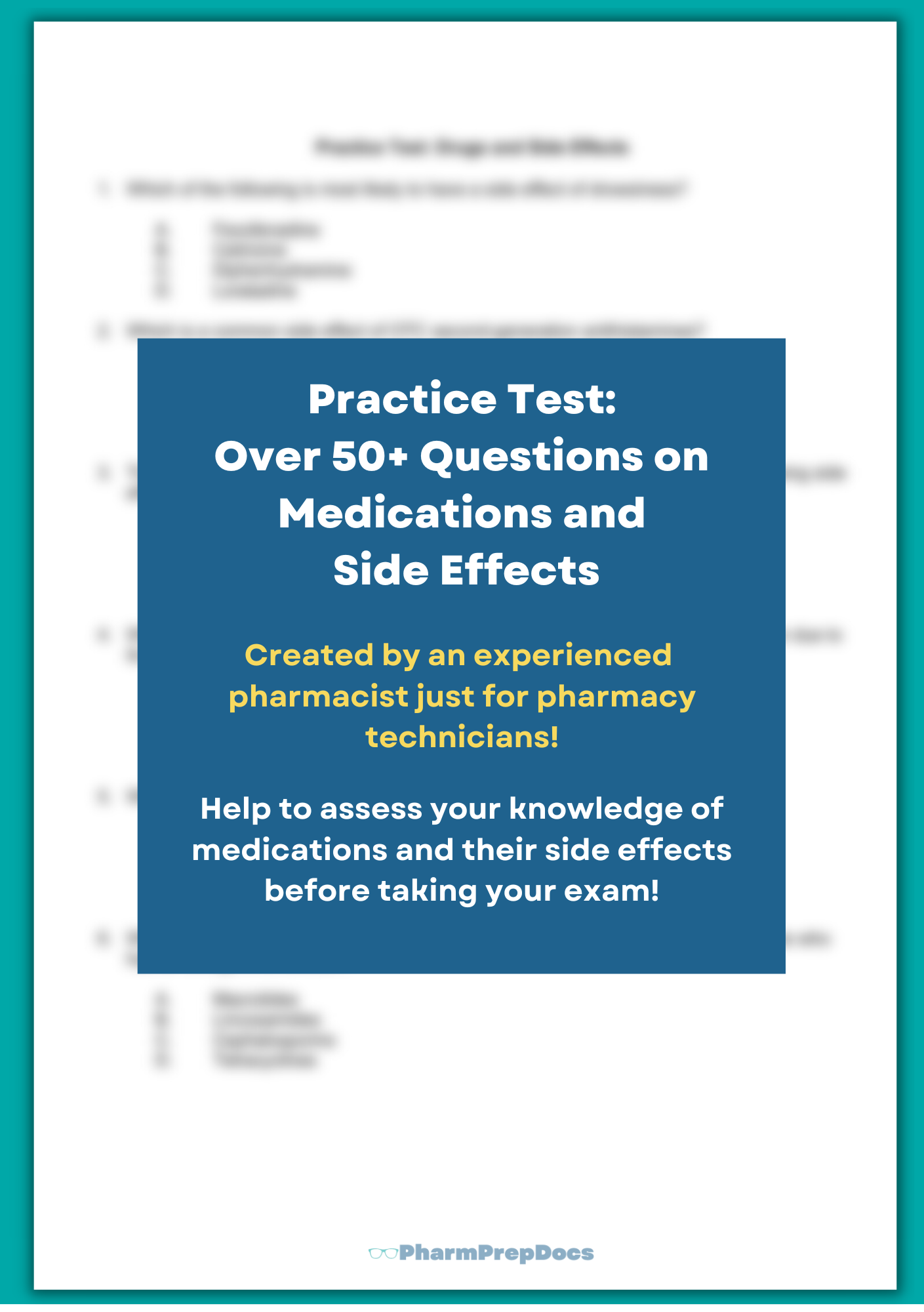 Practice Test: Medications and Side Effects