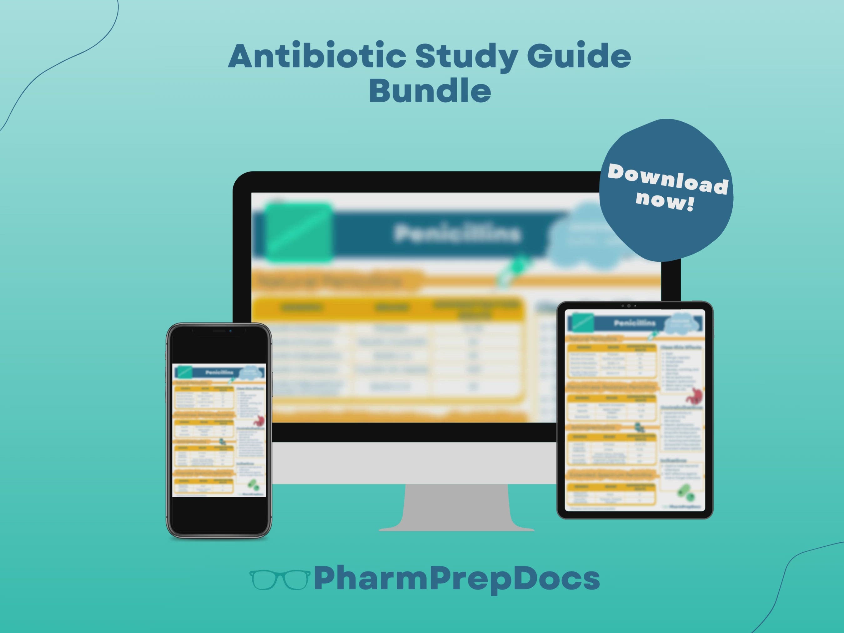 Antibiotic Study Guide Bundle